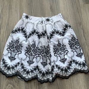 Darling embroidered skirt!